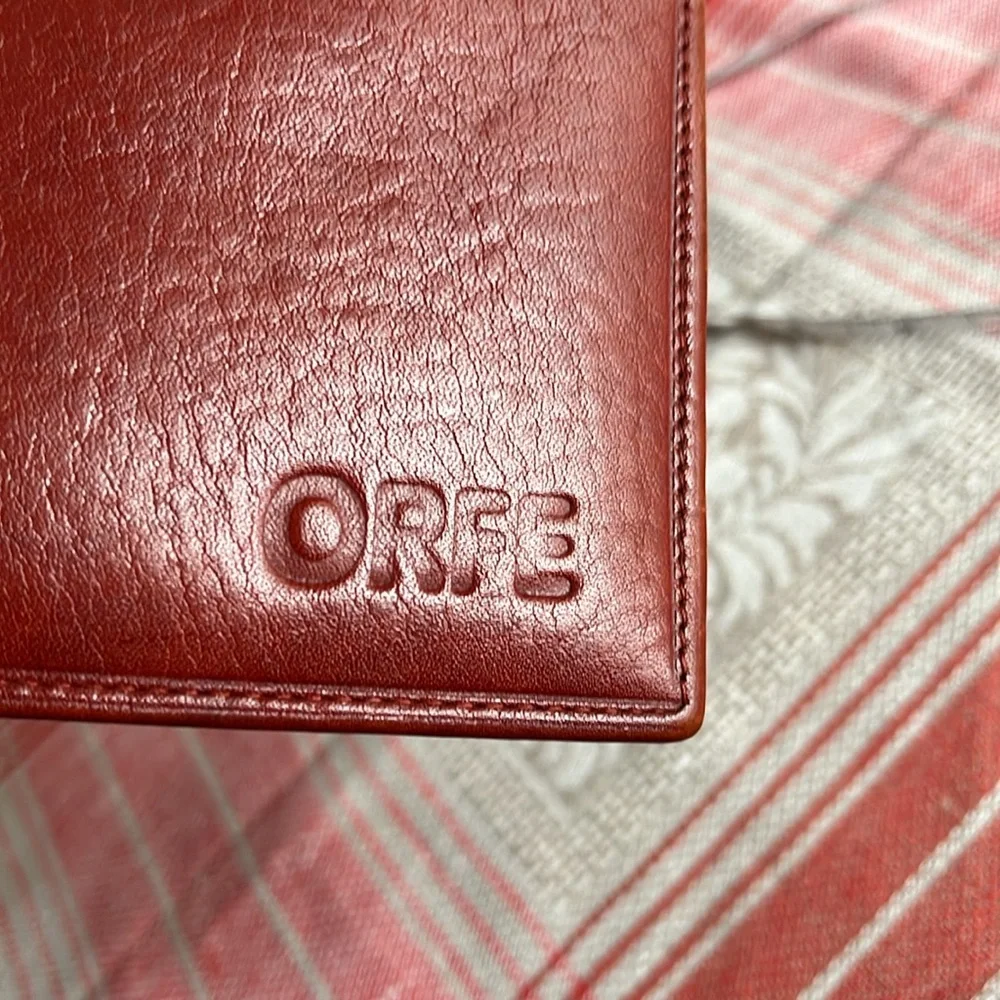 ORFE men’s large brown genuine leather wallet